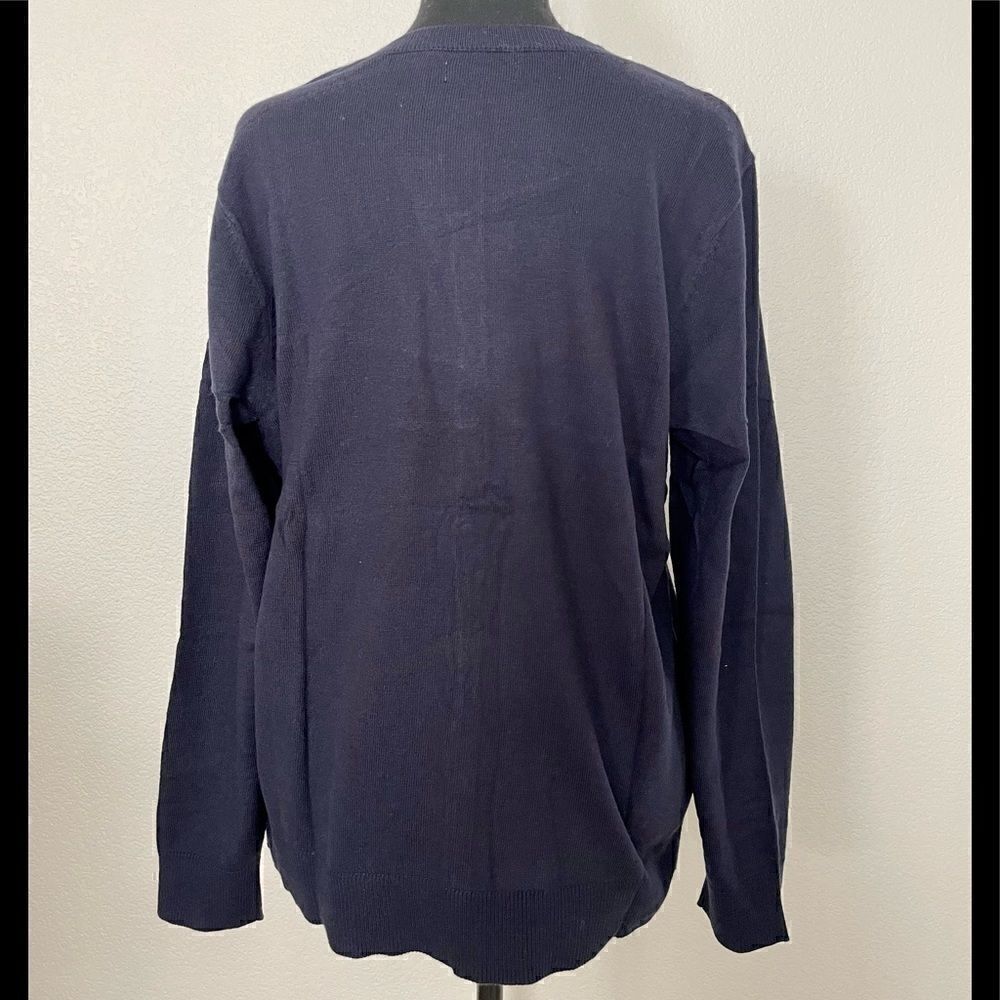 NWT Classic Ribbed Button-Front Cardigan - Picture 5 of 6